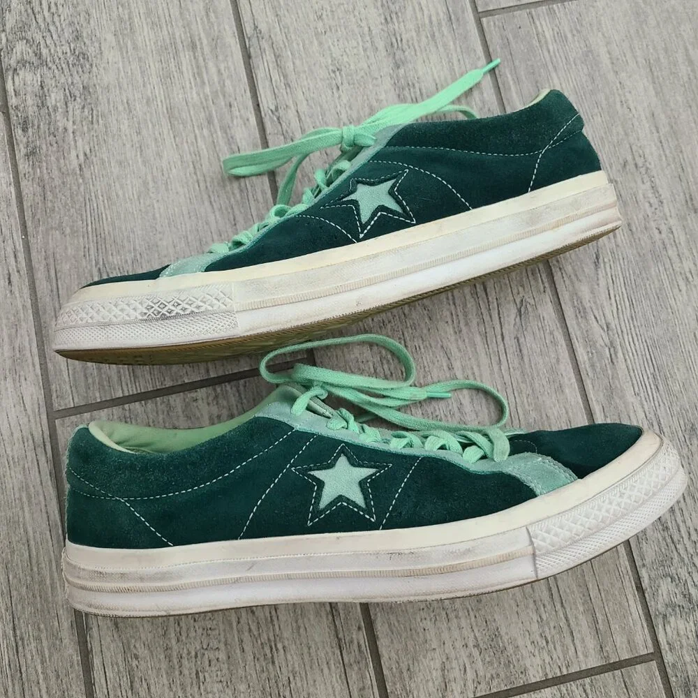 Converse One Star Ox Ponderosa Pine Neptune Green sneakers men 10 women 12